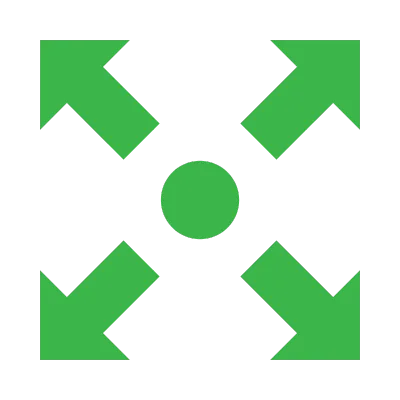 Farm Houses: Shade-net & Greenhouse Farming in Kenya 21 An icon with four arrows extending outward, symbolizing expandable hydroponic systems.